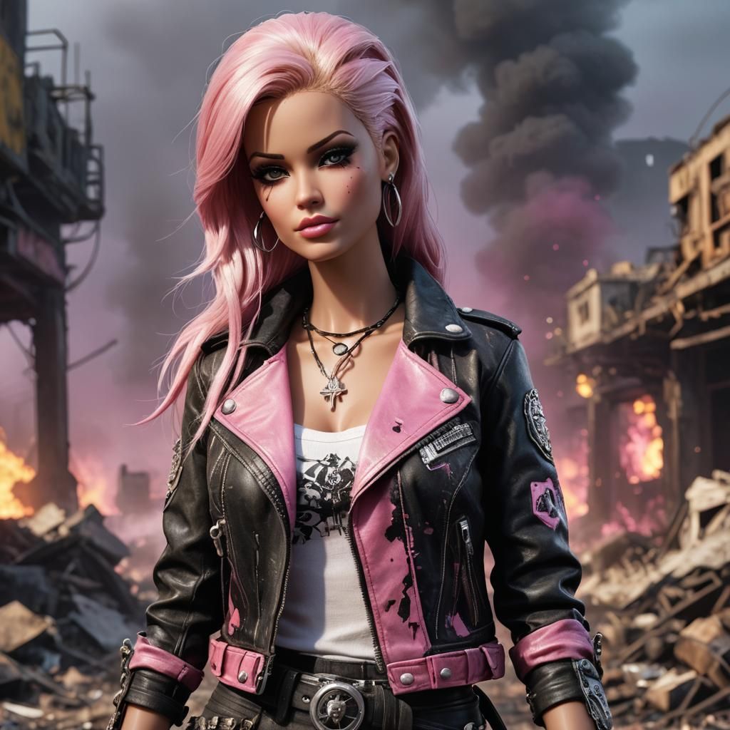Barbie Raider: Post-Apocalyptic Gothic-Punk Portrait