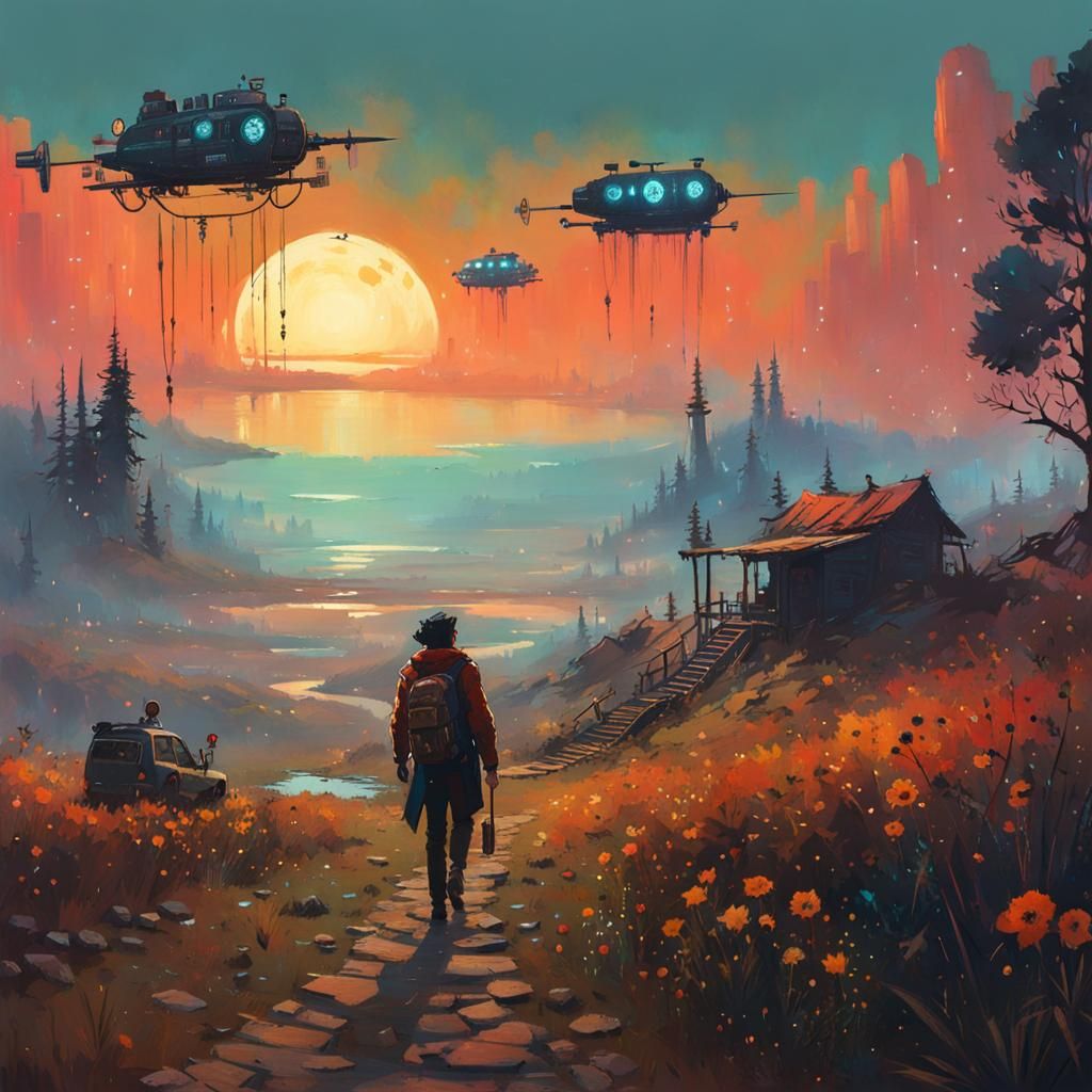 Time Travel Weaver in Cosmic Dreamscape