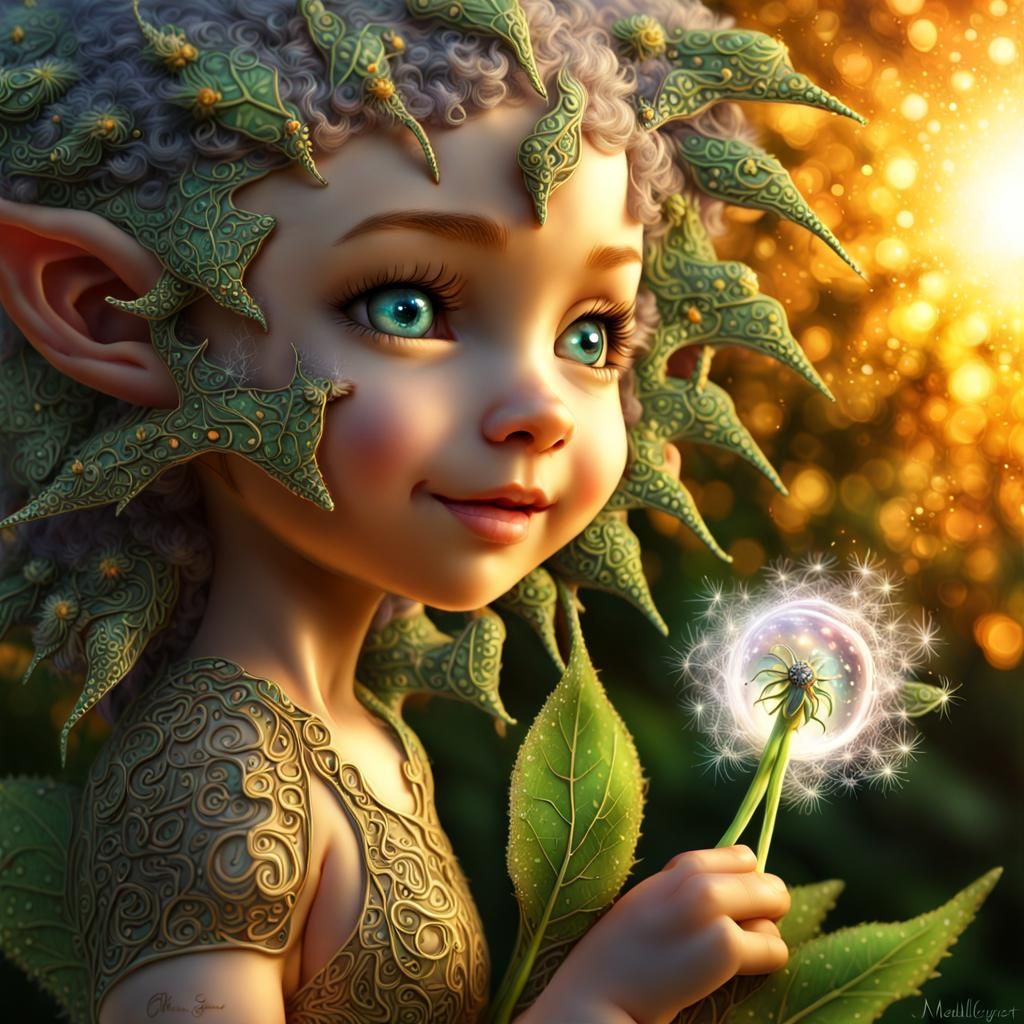 Dewlight Eyes in Backlit Forest Display