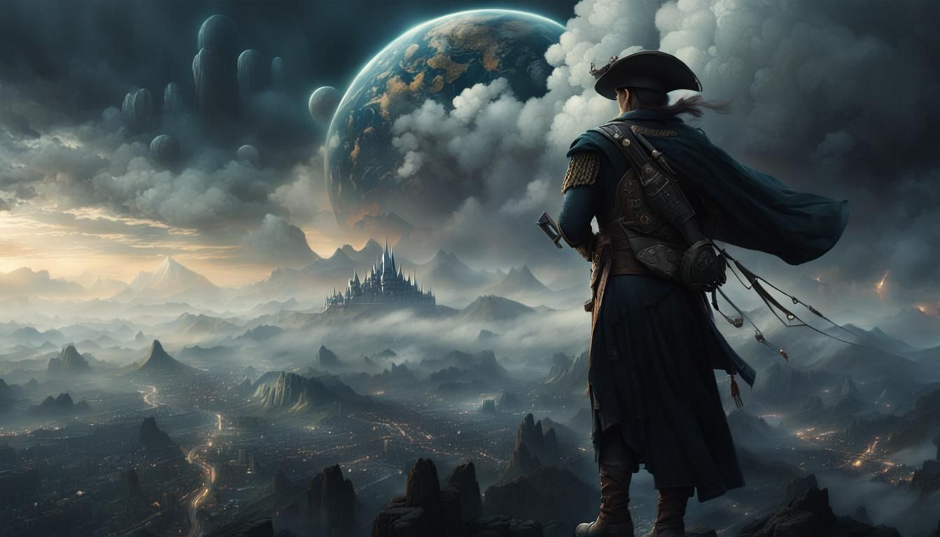 Dramatic World Hopper in Digital Matte Painting