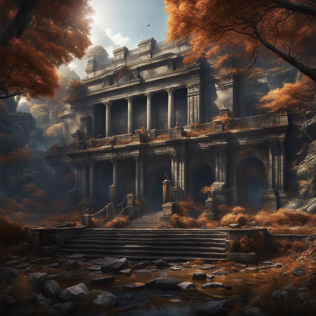 Fantastical Matte Painting in Deep Color