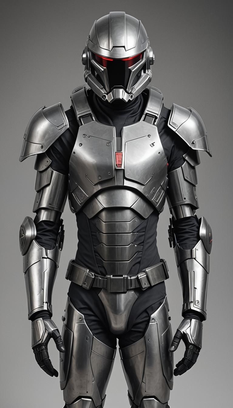 Sleek Futuristic Cylon Captain Armor Design