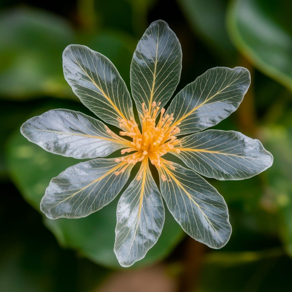 Elegant Transparent Flower with Delicate Details
