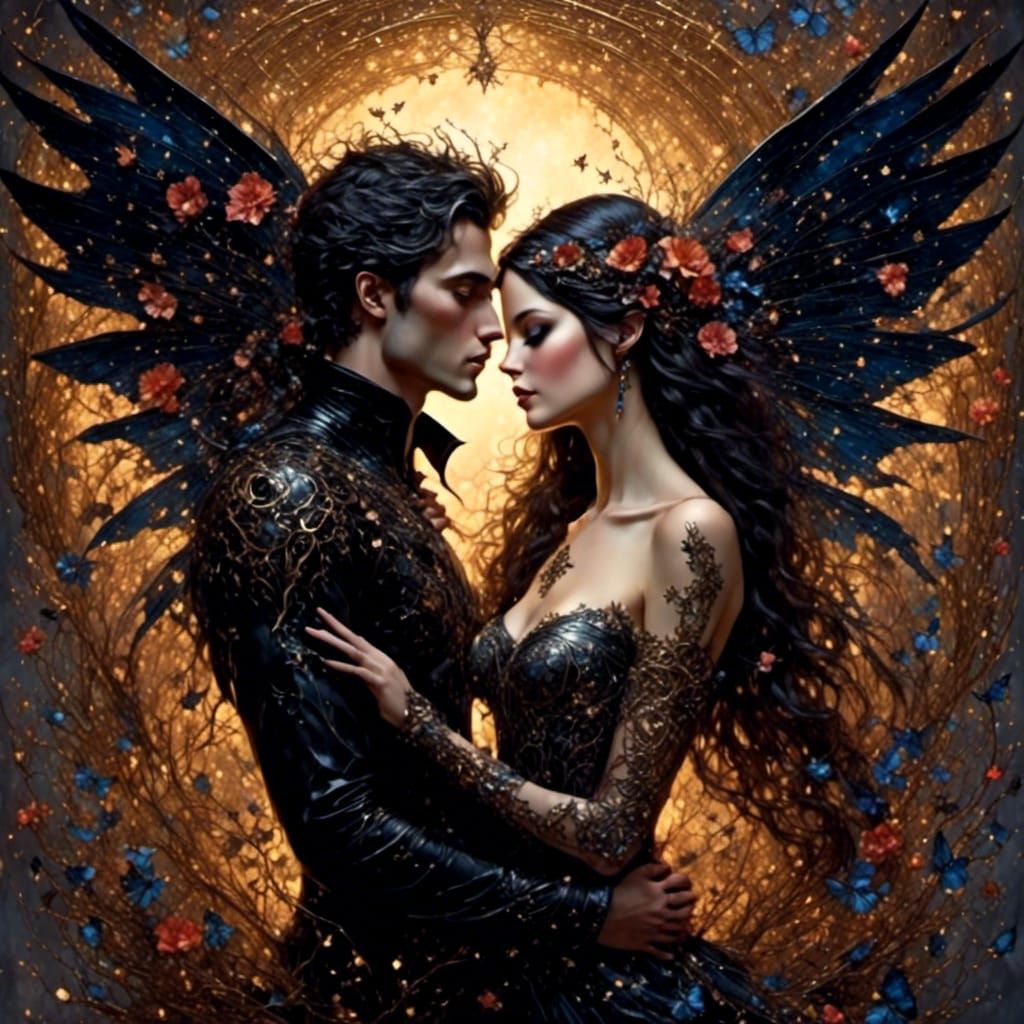 Fairy Lovers with Celestial Tattoos