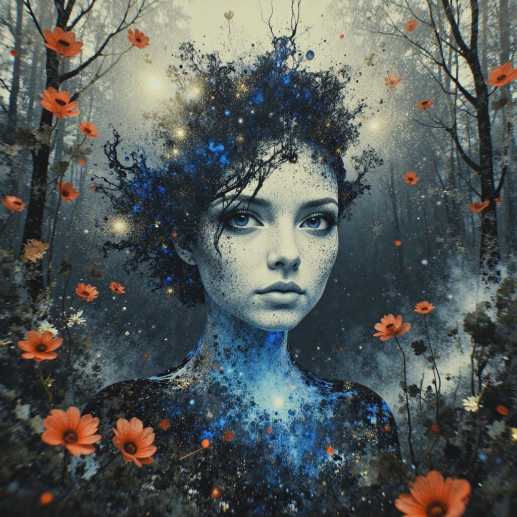 Intricate Glass Animals in Obsidian Reverie