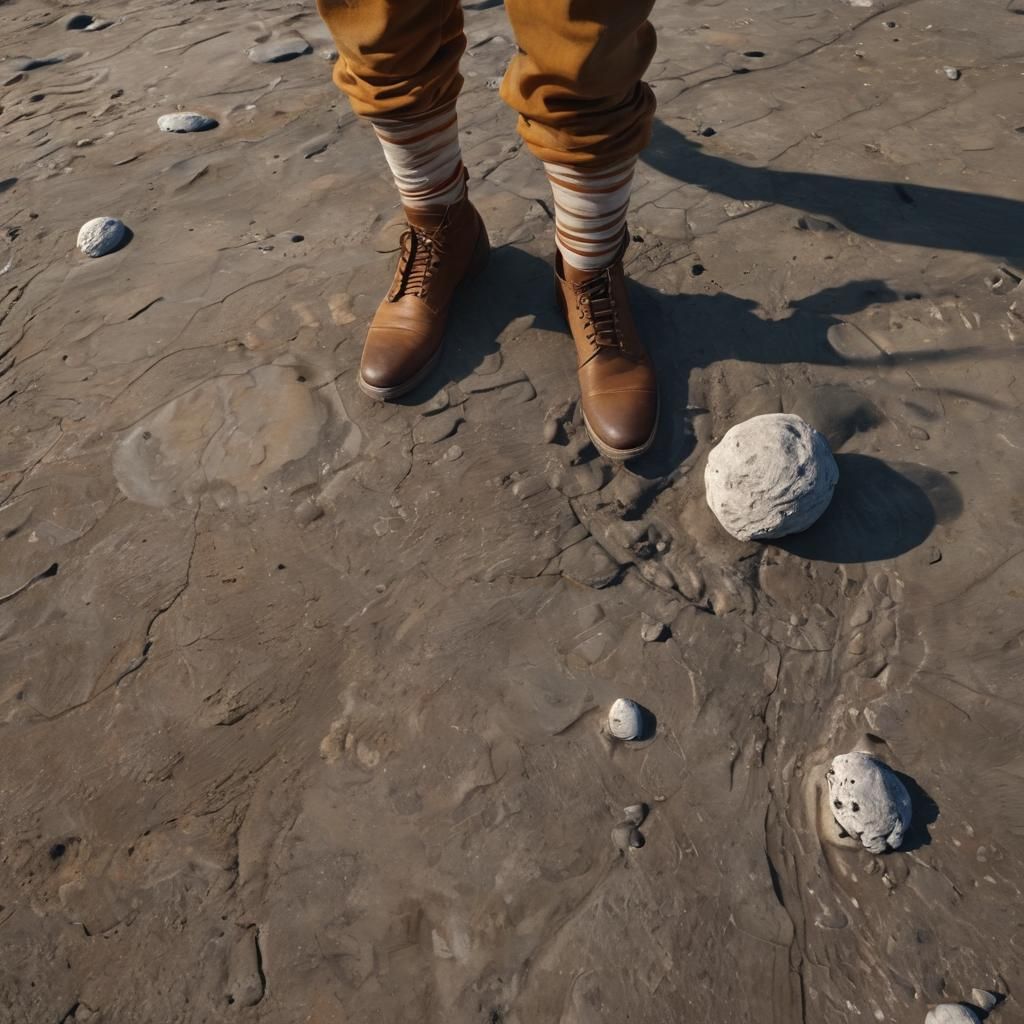 Baroque Surrealism: Man on the Moon Portrait