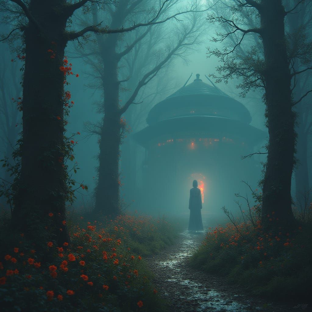 Dreamlike Scene with Vibrant Colors