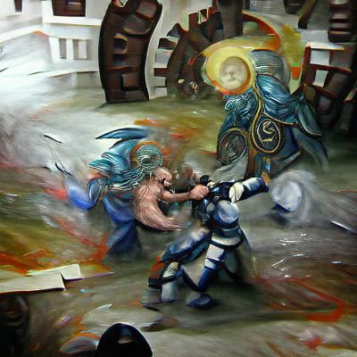 Chronomancer's Victory: Epic Battle Scene