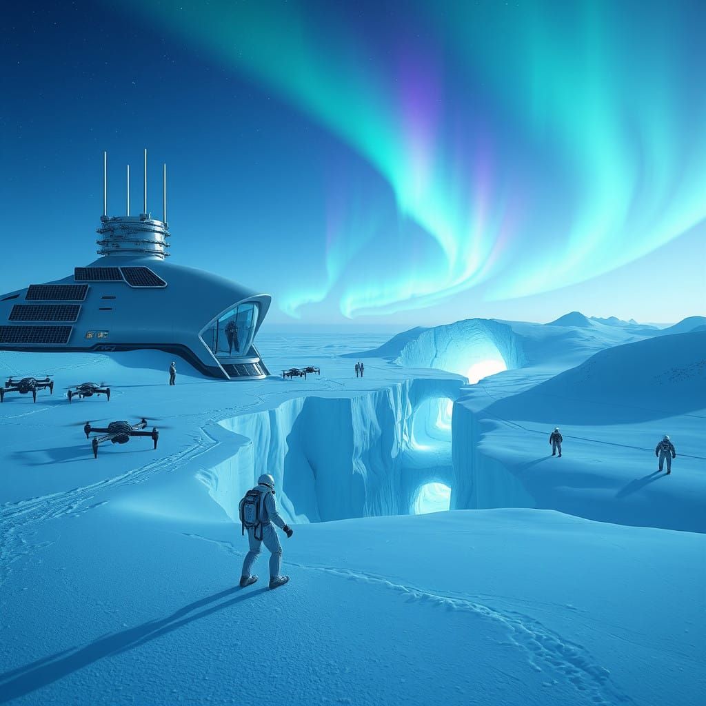 Futuristic Research Base Thrives in Antarctica's Harsh Lands...