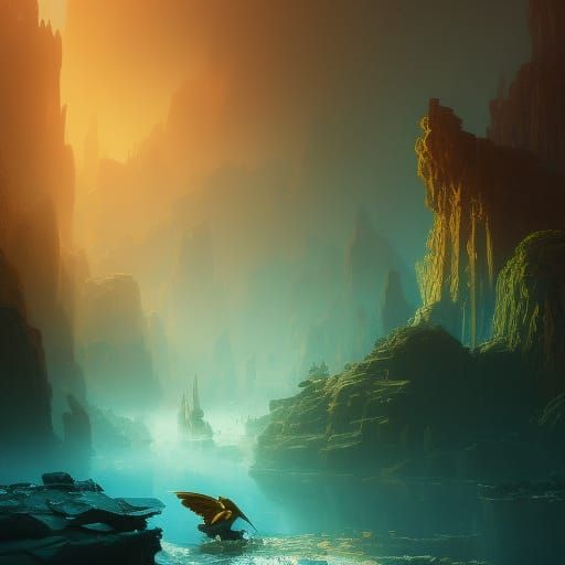 Sir Robin's Flight: Dark Fantasy Concept Art