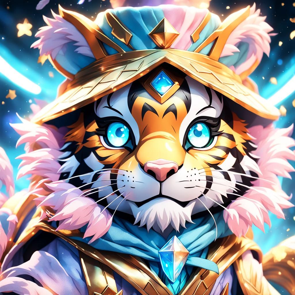 Magician's Tiger: Vibrant 3D Anime Art