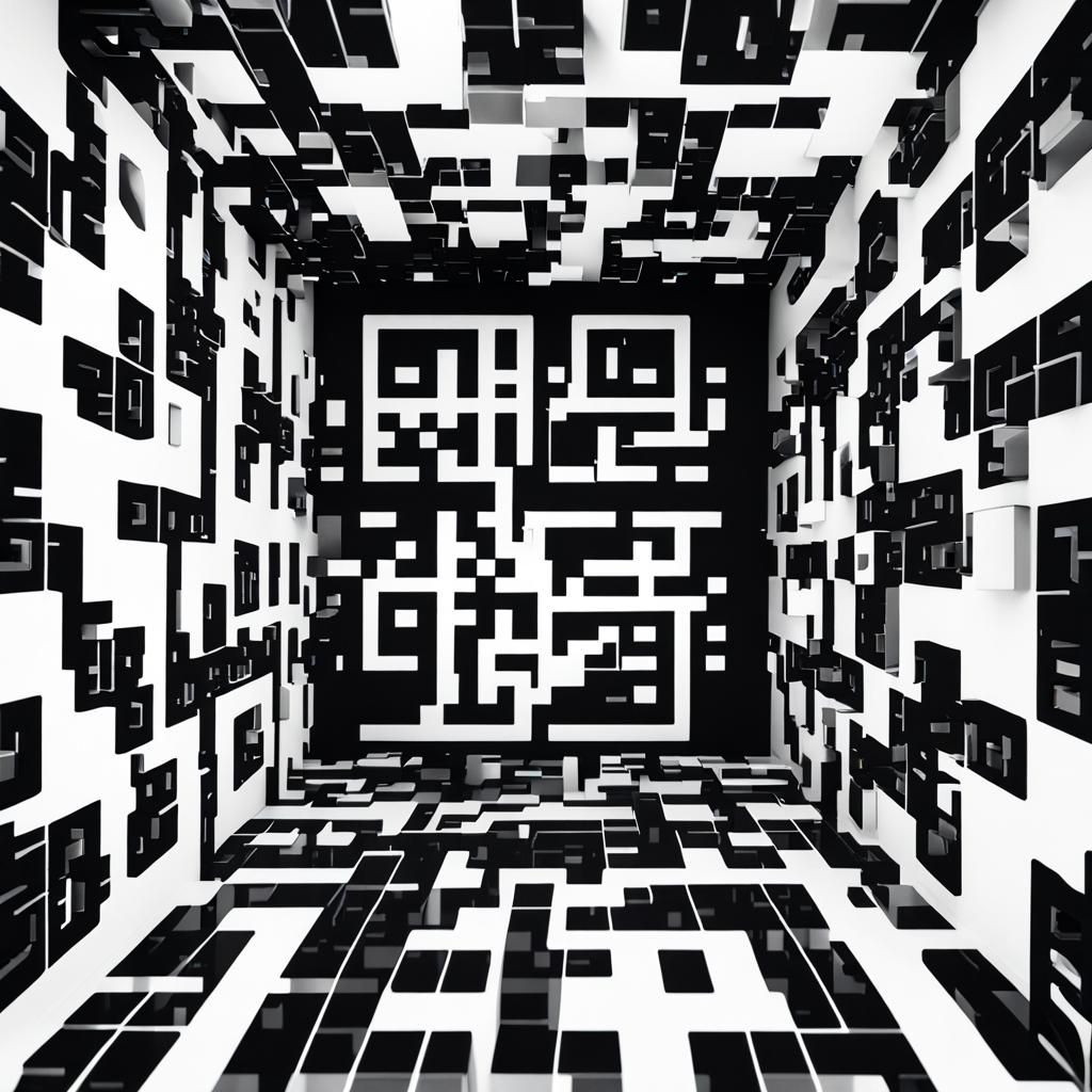 Dynamic 3D QR Code in Holographic Space