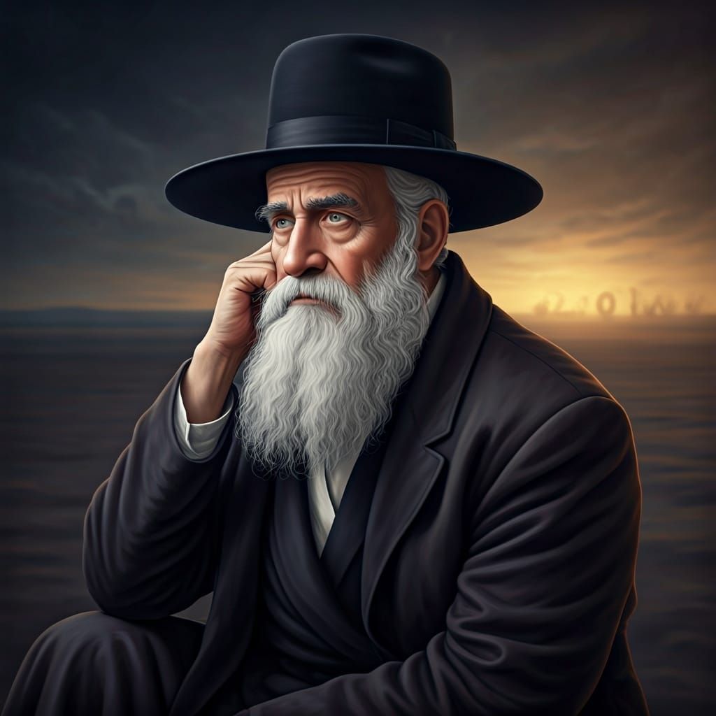 Futuristic Haredi Man Awaits Year 2000
