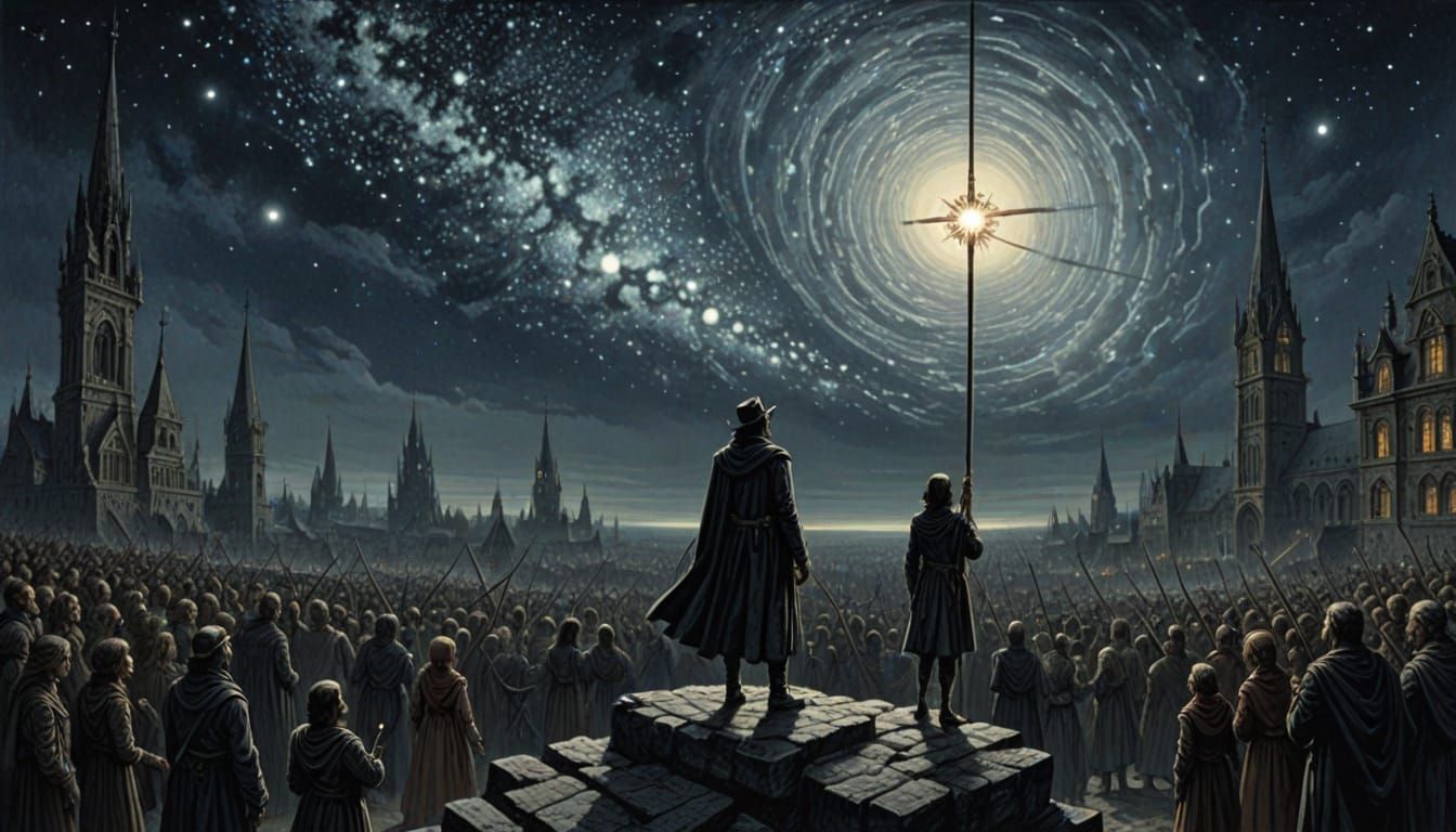 Celestial Horror in Darkened Skies