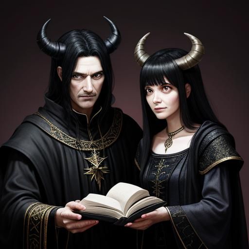 Fantasy Family: Demon Dad, Sorceress Mom, Daughter