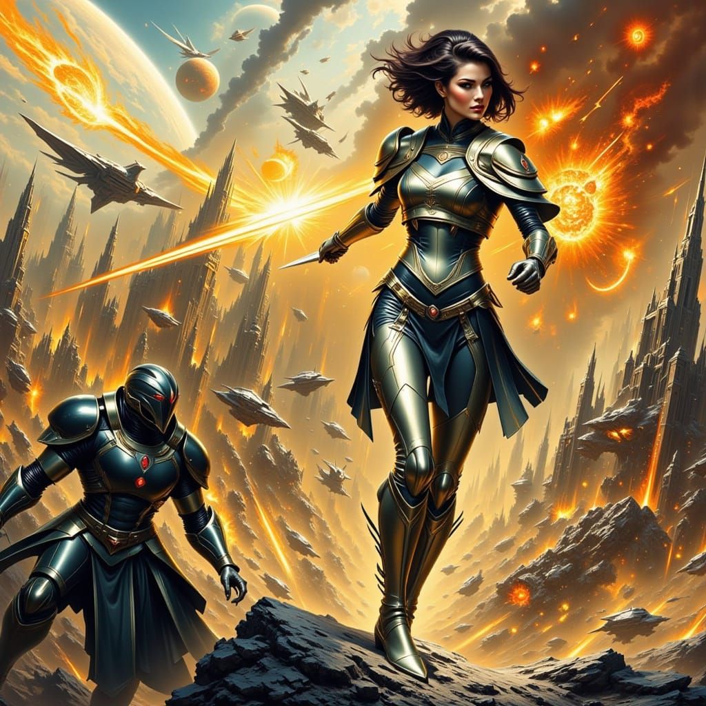 Erl Tagert Leads Siege in Retro-Futuristic City