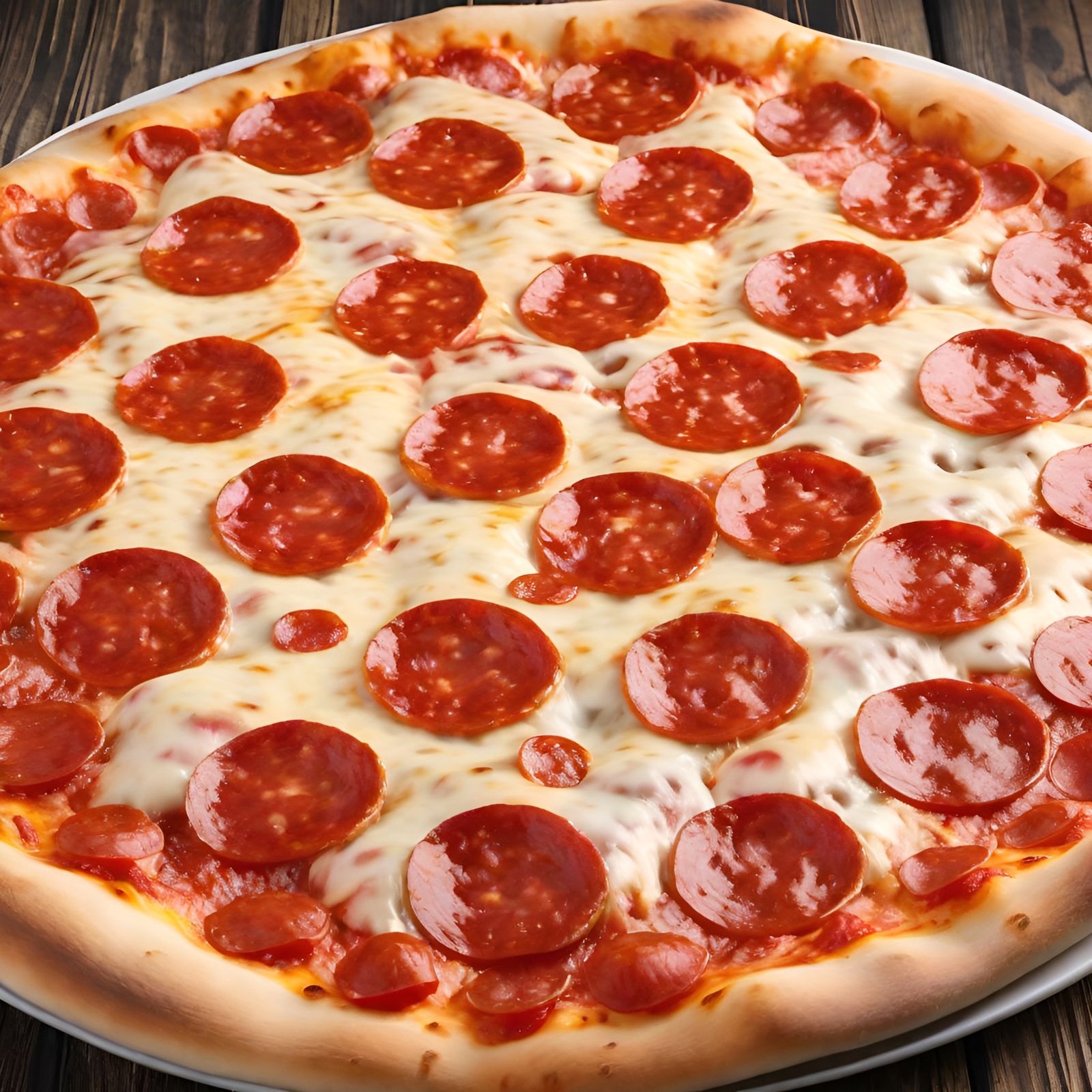 Hyperdetailed Pepperoni Pizza in 8K Resolution