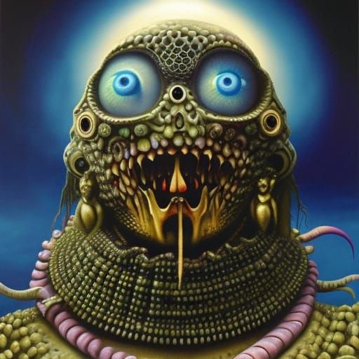 Zombiecore Devil Girl in Dystopian Wasteland