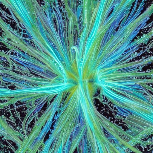 Ethereal Swamp Flames: Scientific Illustration of Will-o'-th...