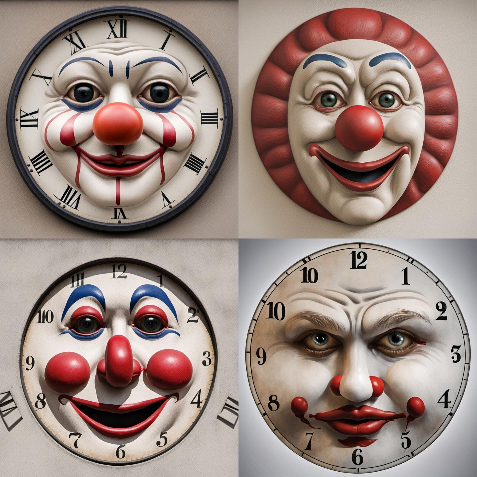 Clown Face Clock: A Whimsical Timepiece