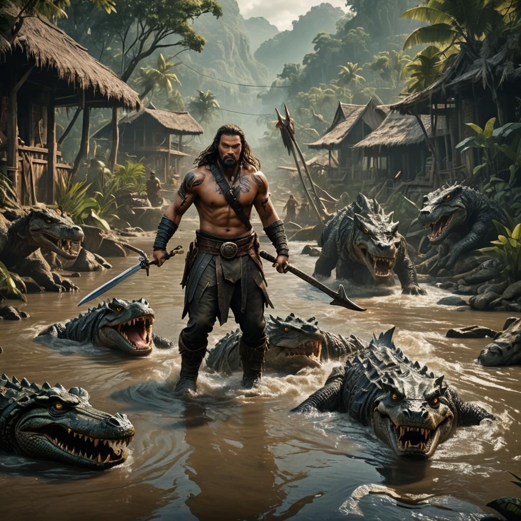 Iban Legend Warrior: Cursed Crocodile of the River