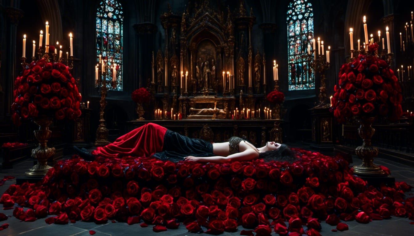altar of roses