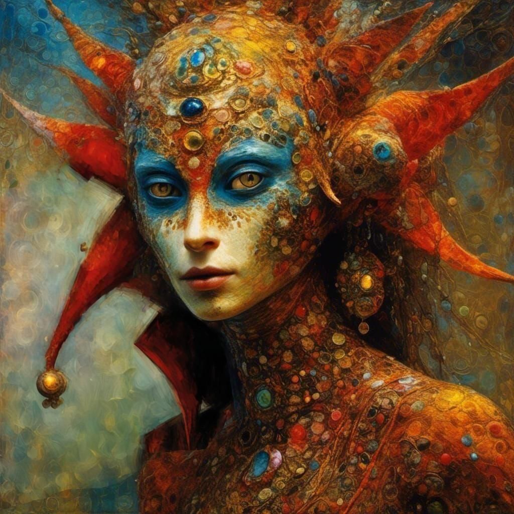 Court Jester Hat with Spikey Horns