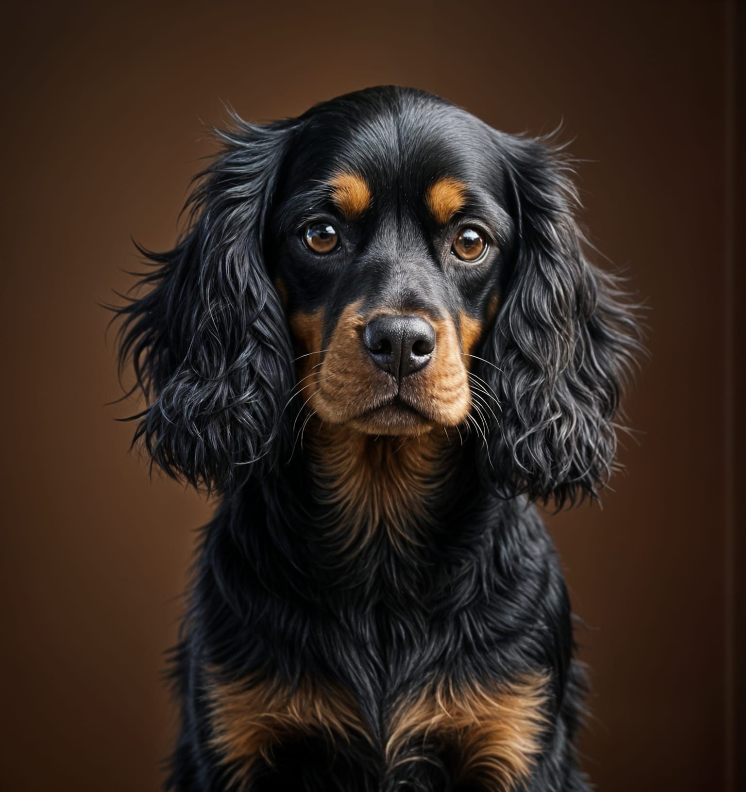 A black and tan cocker spaniel