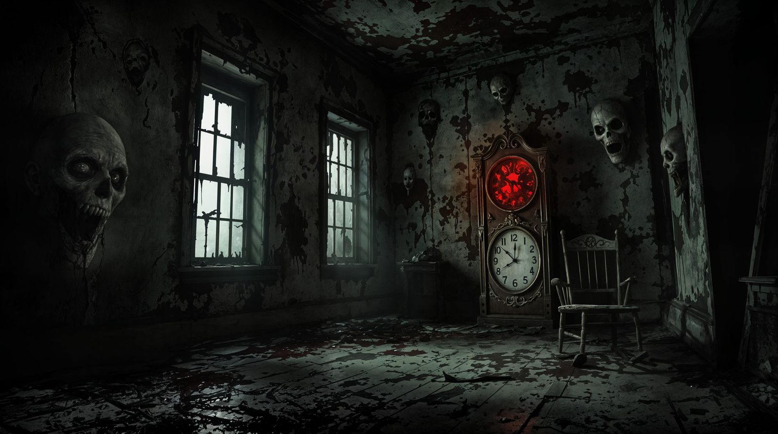 Abandoned House in Dark Atmosphere