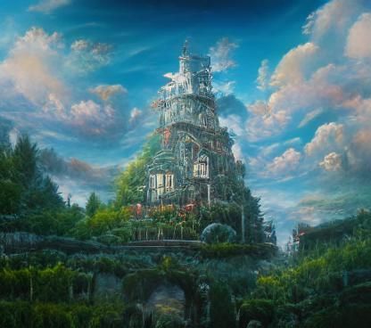 Macabre Crystal House, Studio Ghibli Style