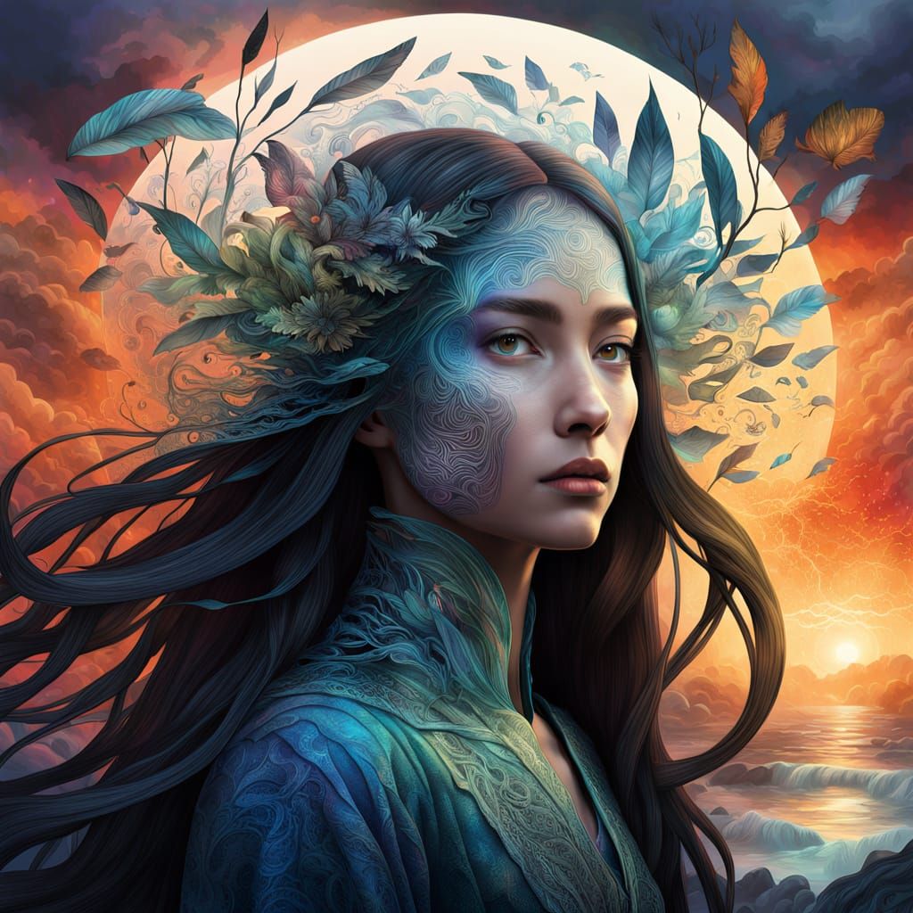 Mystical Storm Goddess Unveils Secrets in a Vibrant Fantasy ...