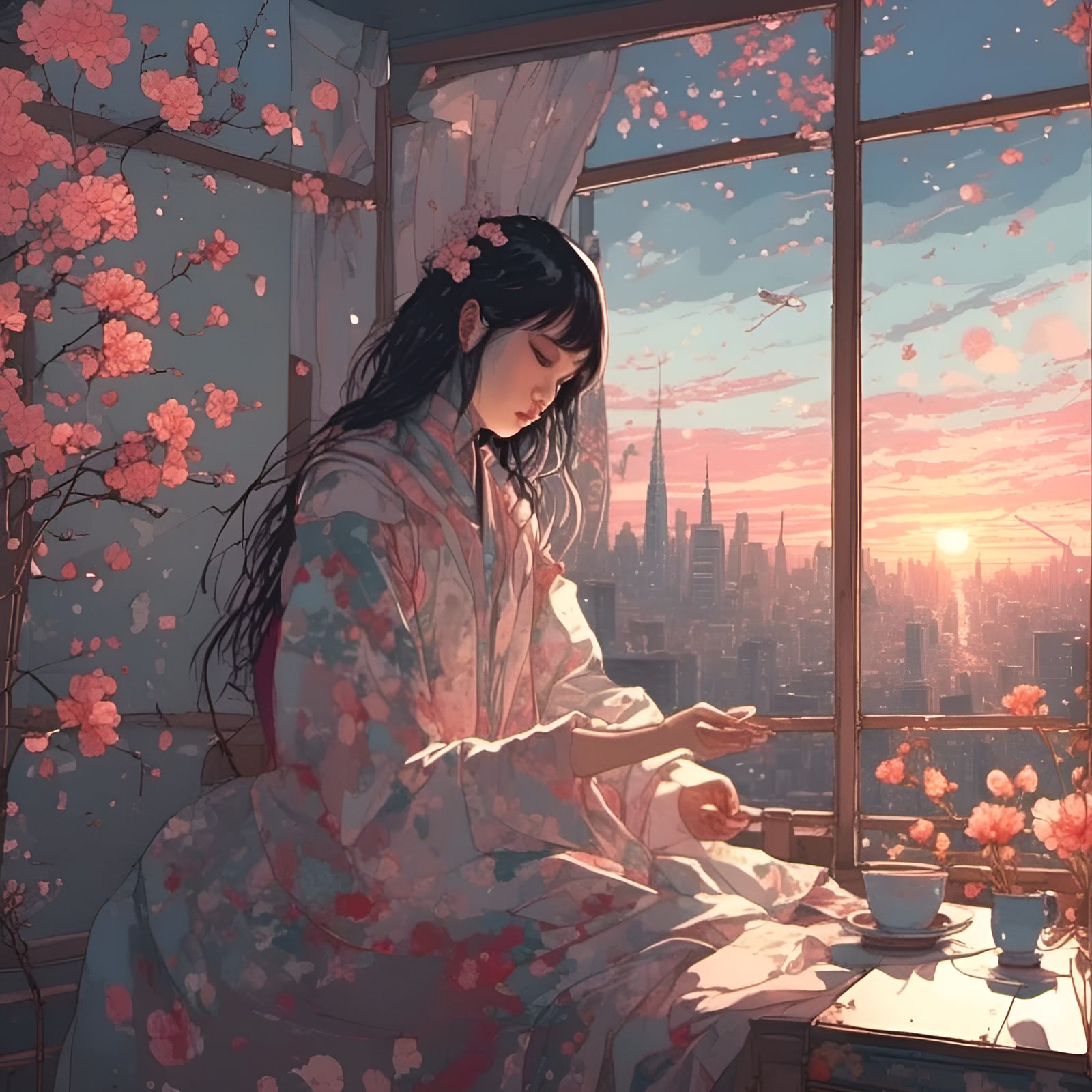 Dark Fantasy Sunrise: Hope for a Better Day