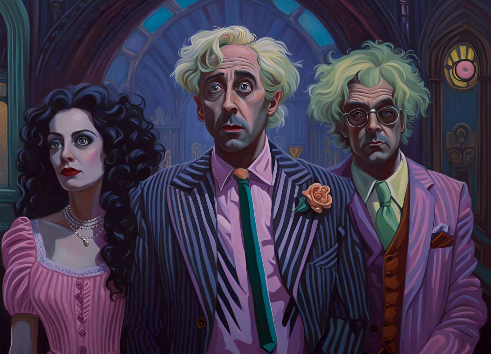 Beetlejuice Hotel in Wes Anderson Style