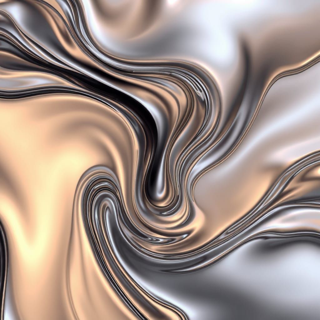 Abstract Liquid Metal Swirls and Flows