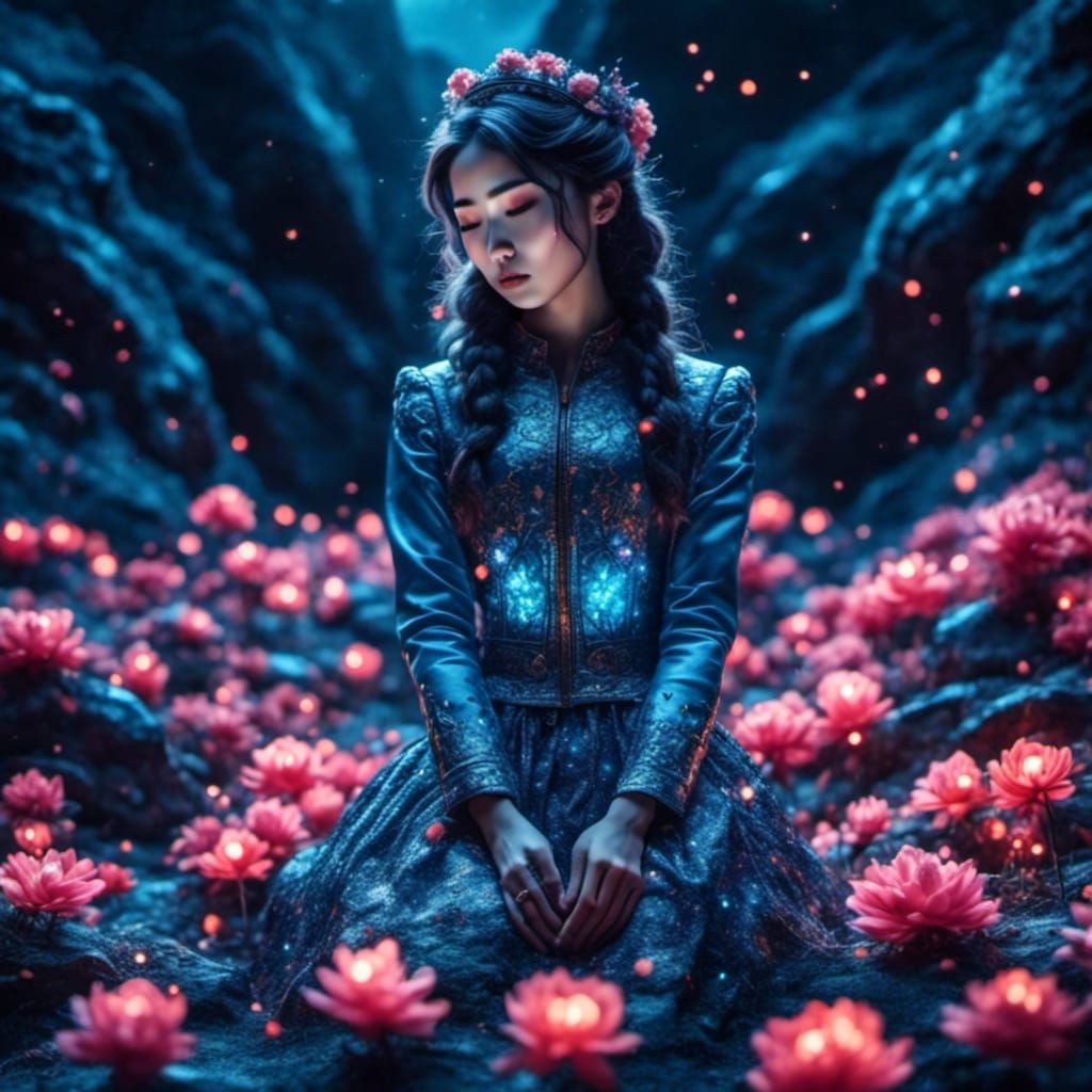 Portrait of a Depressed Chinese Woman