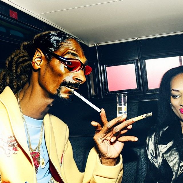 Snoop Dogg and Queen Elizabeth on a Bus