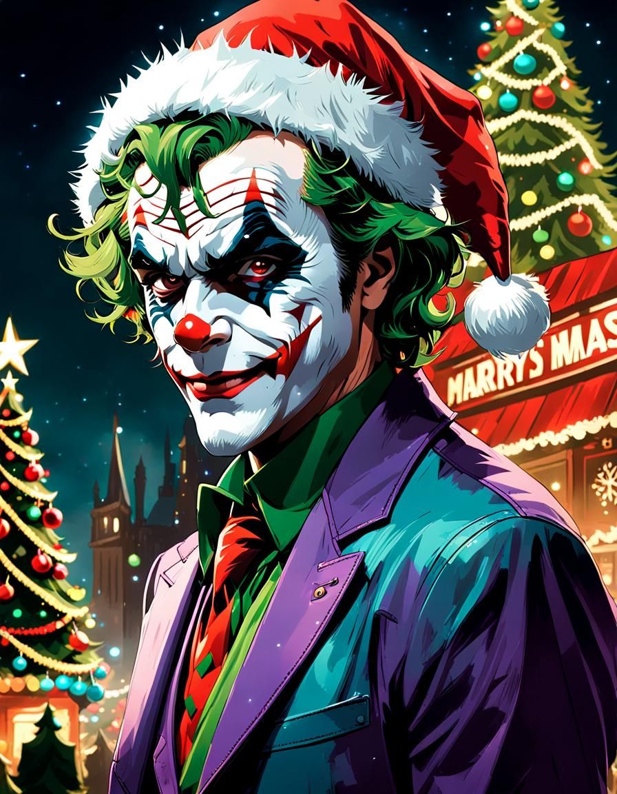 Joker Celebrates Christmas in Underground Comic Style