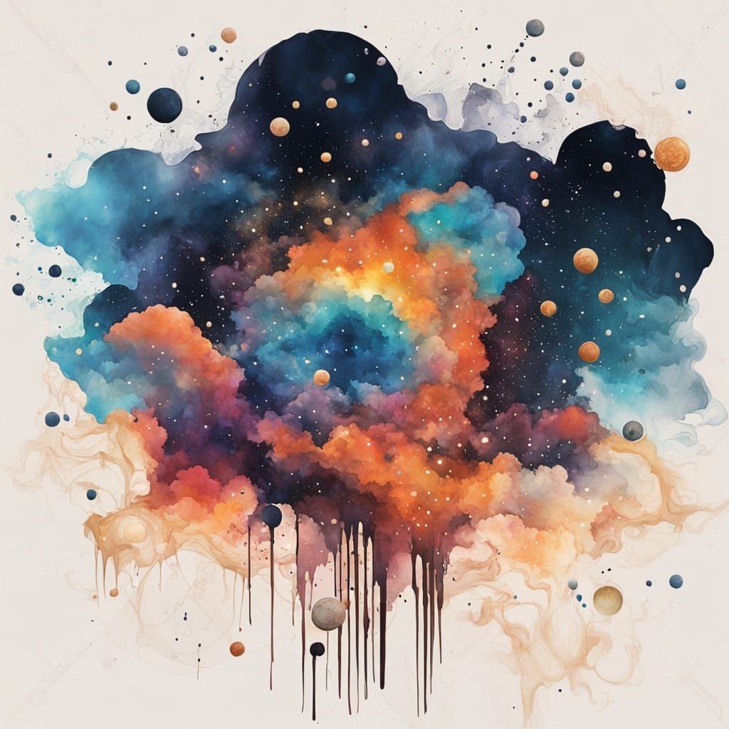 Cosmic Goddess Descends on Nougat Mountains