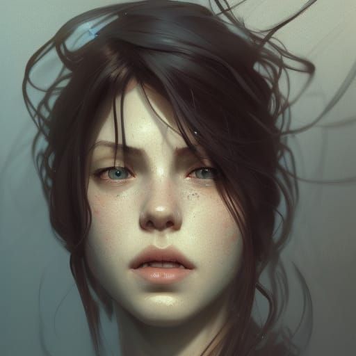 Captive Portrait in Hyperdetailed Style