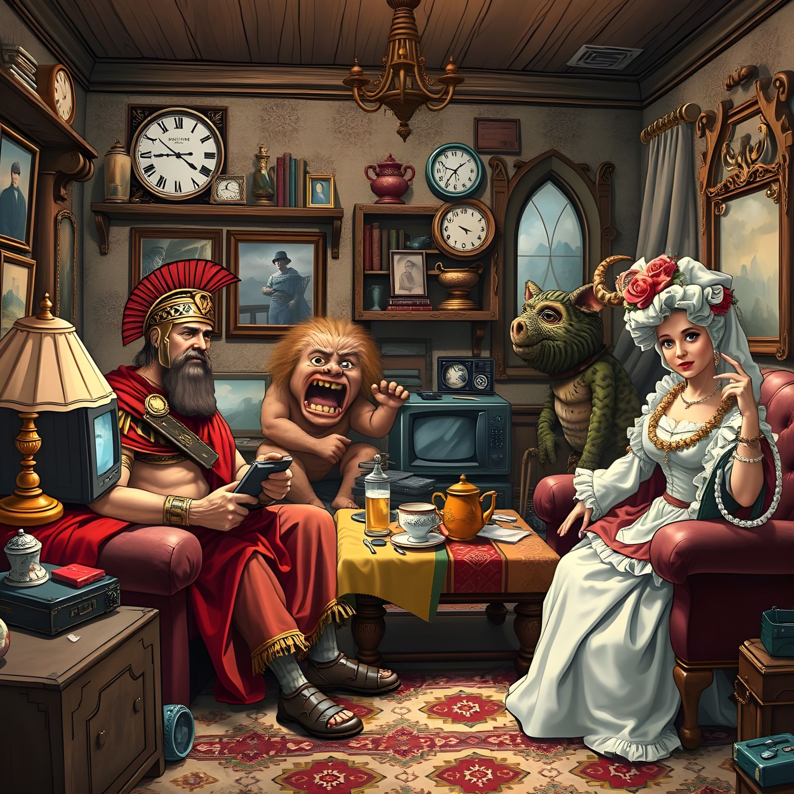 Time Traveler's Chaos in a Hilarious Mosaic of History