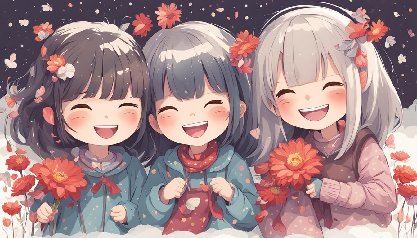 Girls Laughing Together