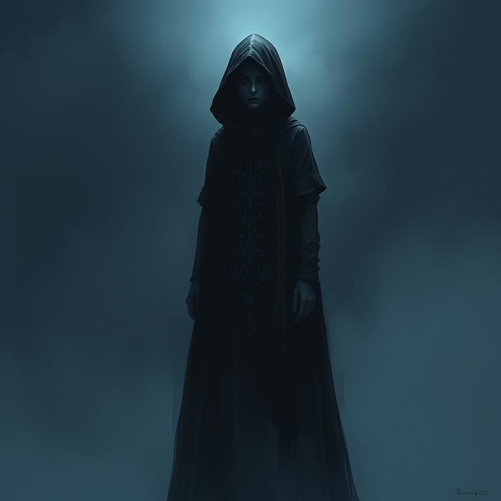 Mysterious Woman in Shadows: A Study in Turmoil