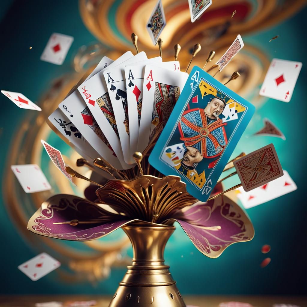 Surrealistic Close-Up of Bilboquet in Mid-Air, Surrounded by...