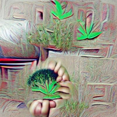 Close-Up of a Cannabis Plant