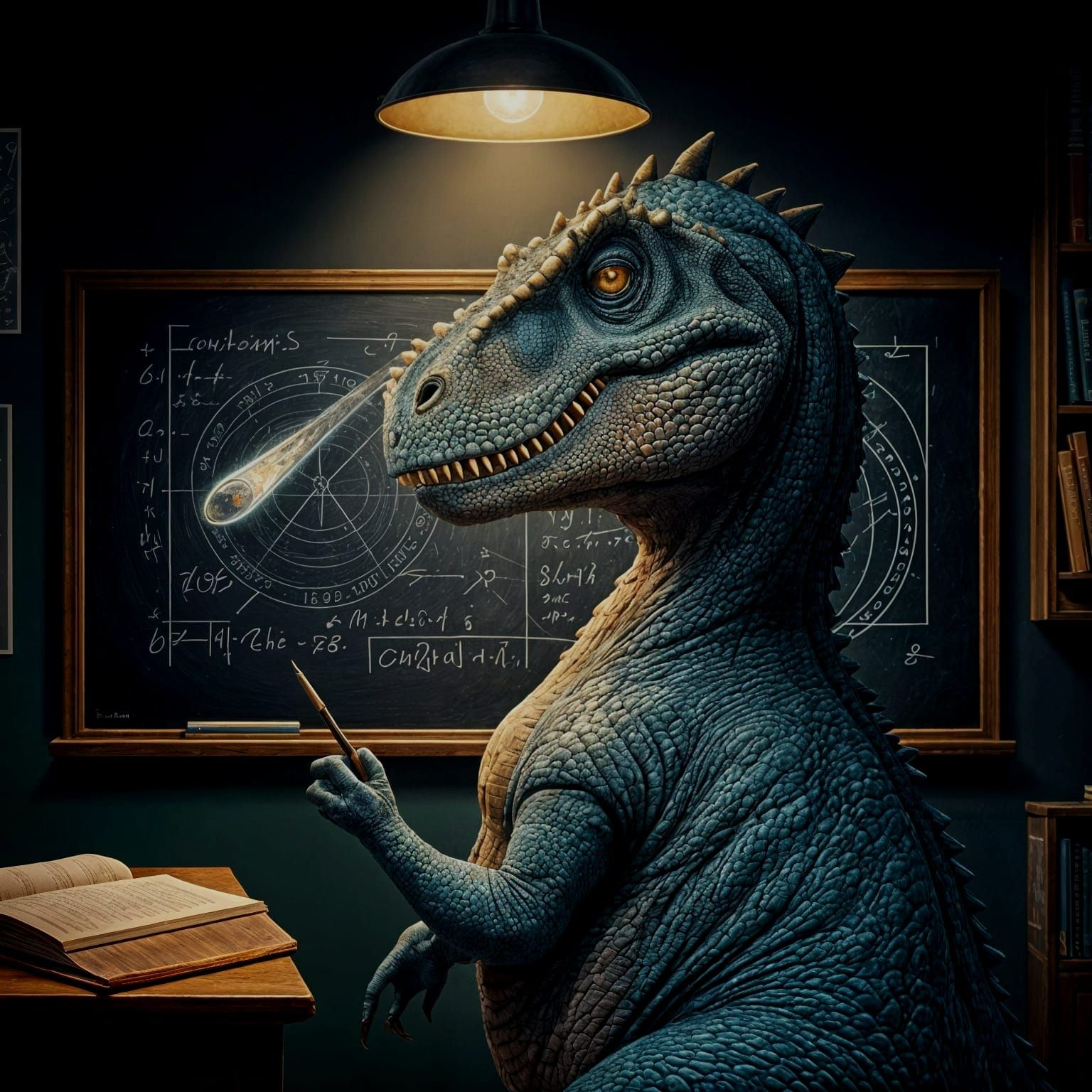 Whimsical Astronomy Lesson with a Dinosaur Teacher