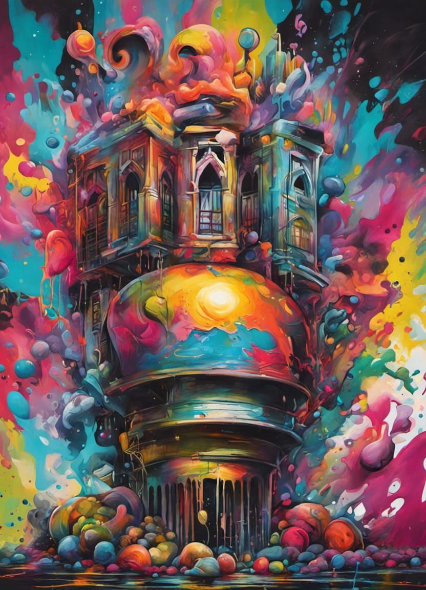 Vibrant Graffiti Street Art: Shabbat Shalom