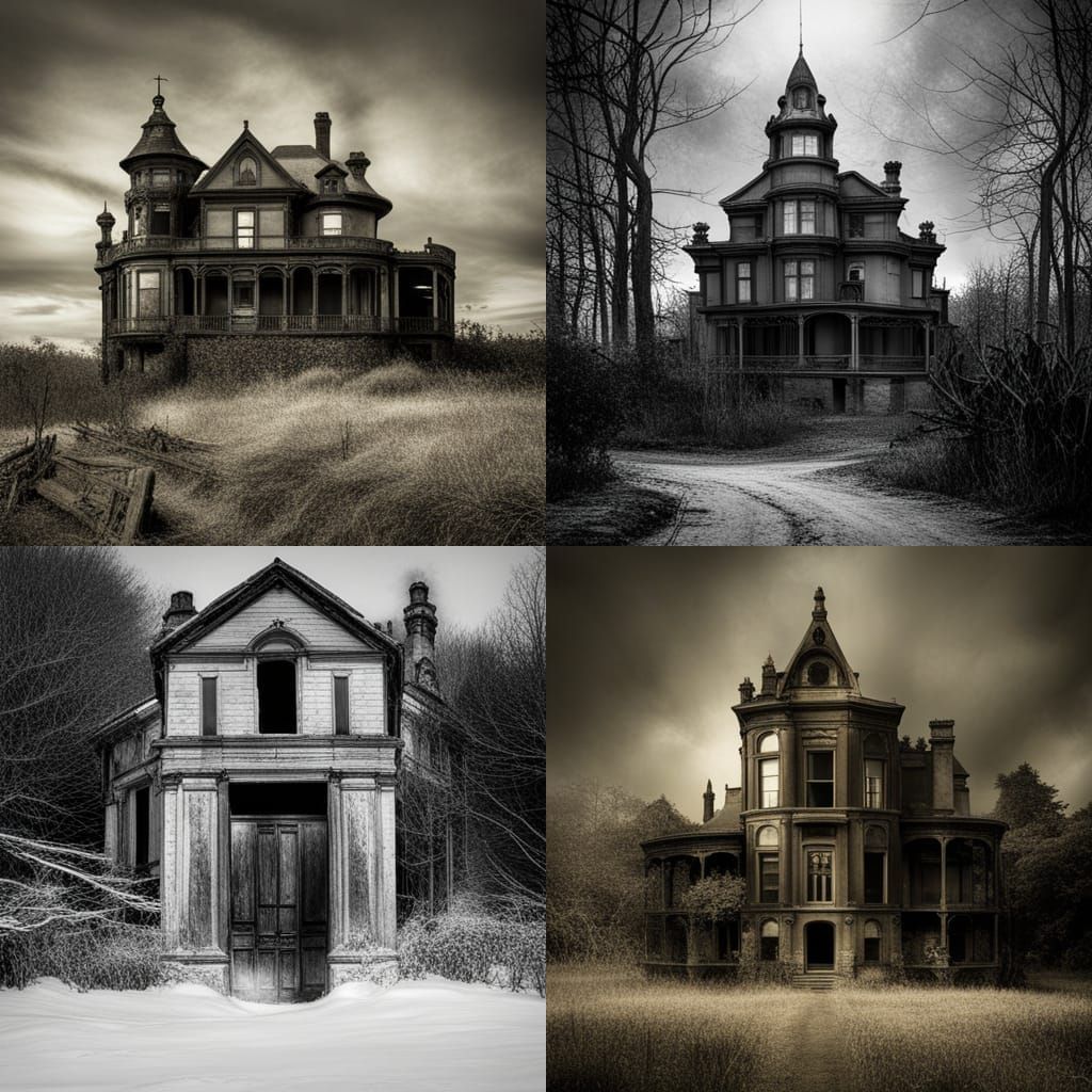 Eerie Abandoned Island Mansion in 1900s Style