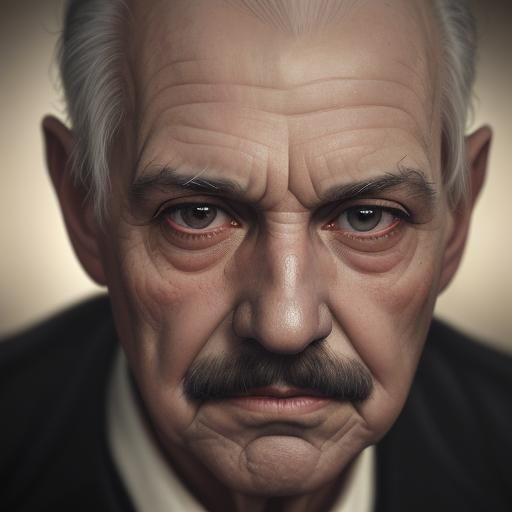 Freddie Mercury as an Old Man: Portrait