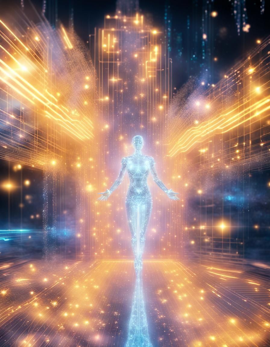 AI entity hologram. ✨