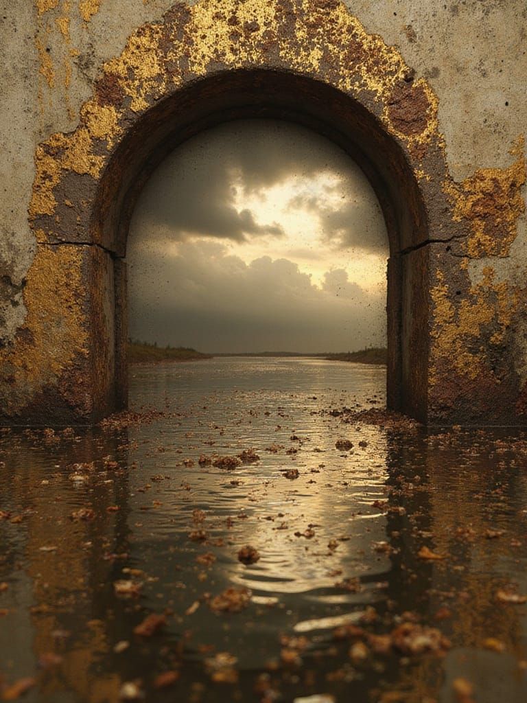 Inside a Gilt Resin Living Dome I Am Reflectigraphic See Our...